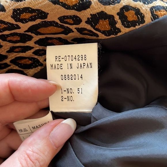Vintage Leilian leopard print jacket coat blazer size 7 - Picture 5 of 10
